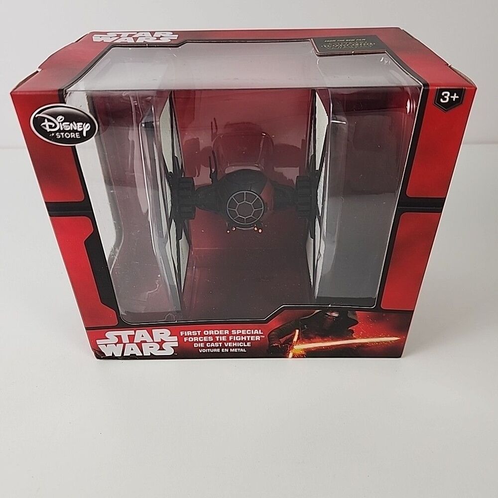 Disney Store Star Wars The Force Awakens First Order Black TIE Fighter Die Cast